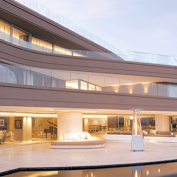 Customized Aluminum Glass Railing Systems with U Channel Frameless Glass Railing