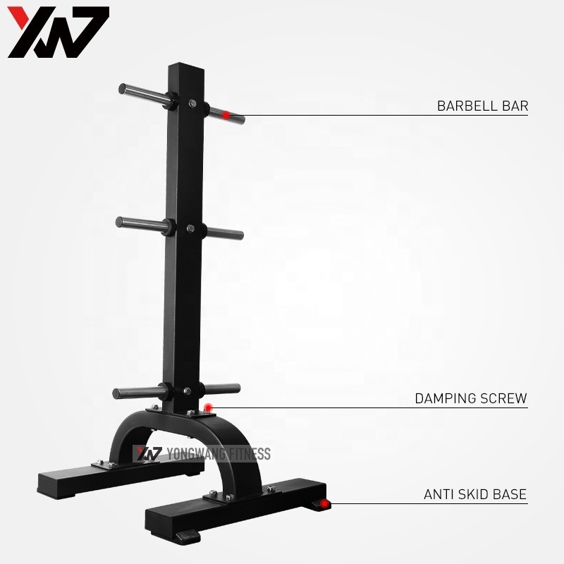 Gym Use Plate Tree Rack Plate Loaded Yw1701 Vertical Plate Tree