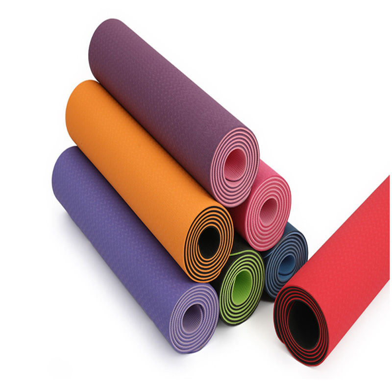 Natural Rubber Eco Friendly 15mm Thick Mat Custom Printed Yoga Mat TPE Exercises
