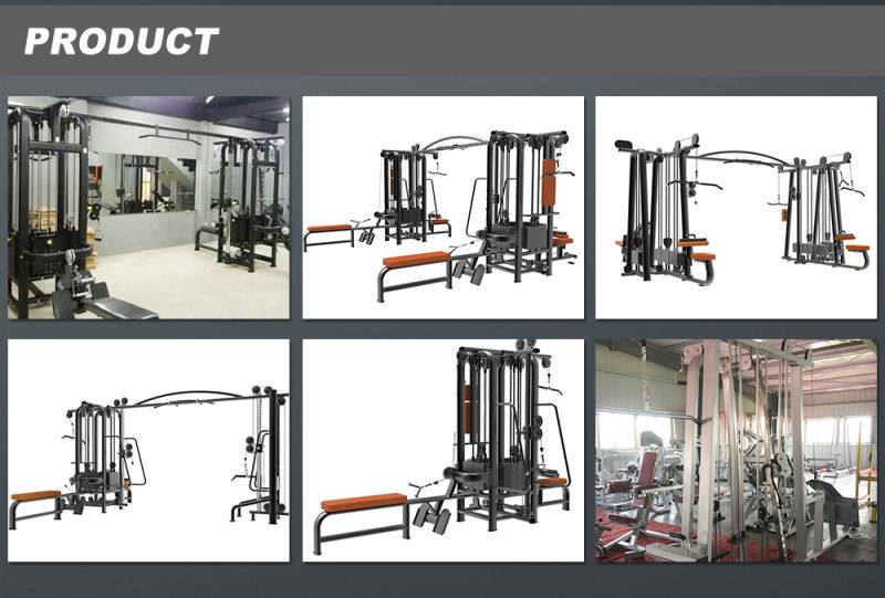 Exercise Machine Multi Function Life Fitness Gym Equipment 8 Station Multi Jungle 8 Stacks Xc-844