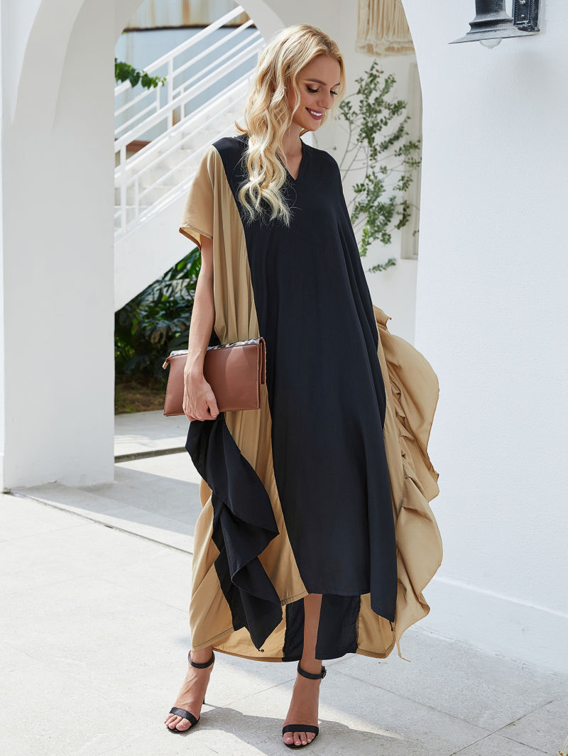 Women Loose Style Long Kaftan Turkish Abaya Butterfly Abaya Jilbab Butterfly Dubai Abaya Kaftans