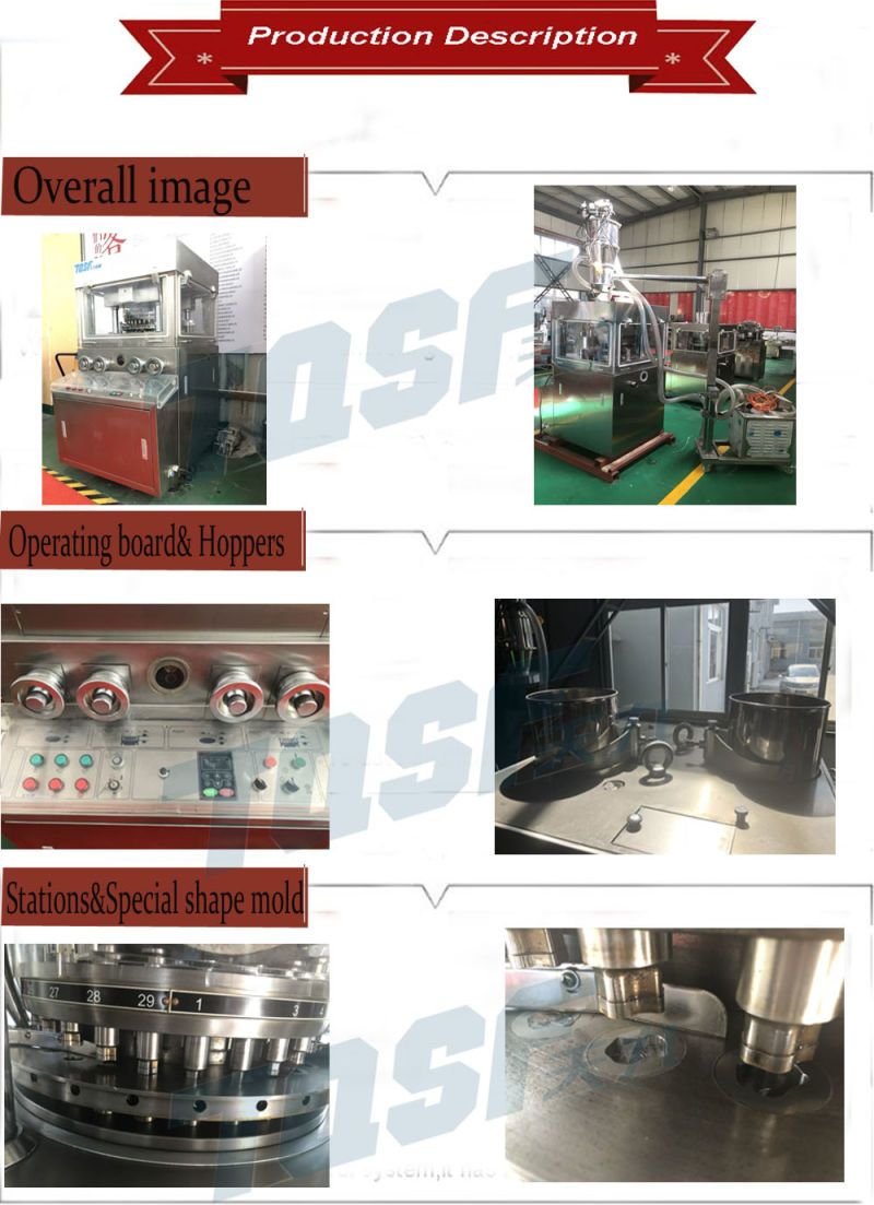 Shanghai Zp-35D High Speed Rotary Tablet Press with 35 Stations and D Tooling