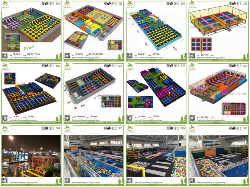 Commercial Bungee Trampoline Park Equipment