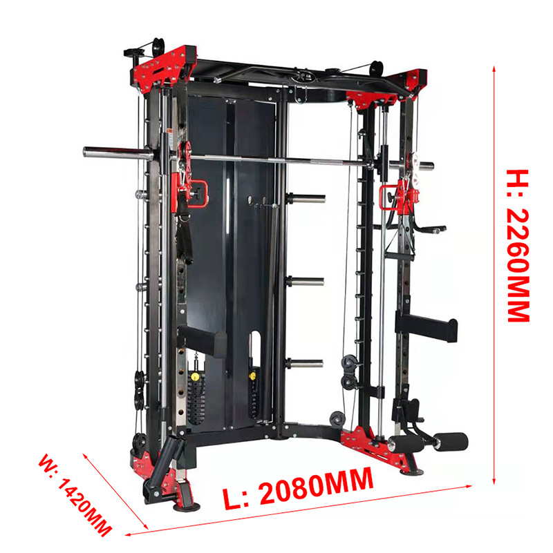Multi Functional Trainer Smith Machine Full Commercial Exercise Equipment Home Gym