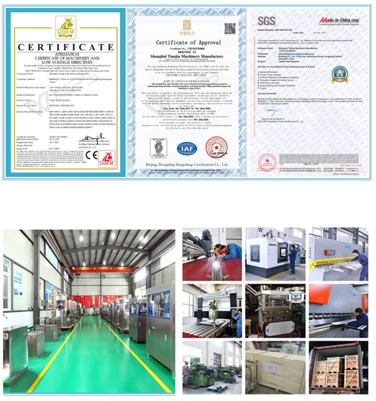 Zp-35D Rotary Tablet Press Machinery with 35 Stations