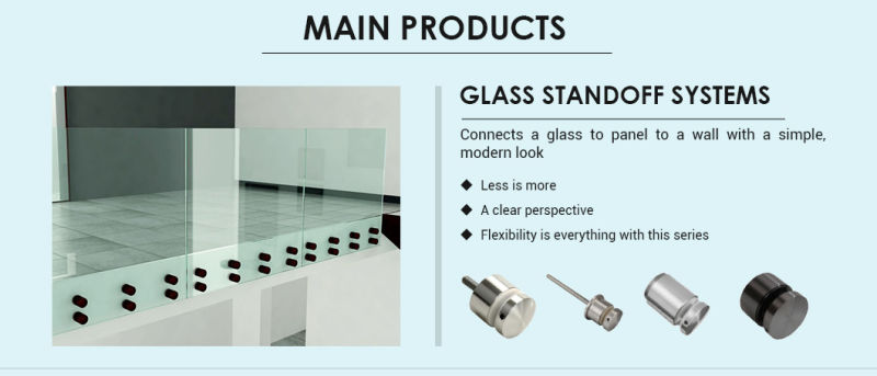 Square Stainless Steel Glass Ajustable Stair Baluster