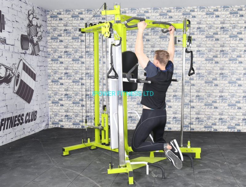 Multigym, Homegym Pulleys, Pulley with Knee Raise DIP