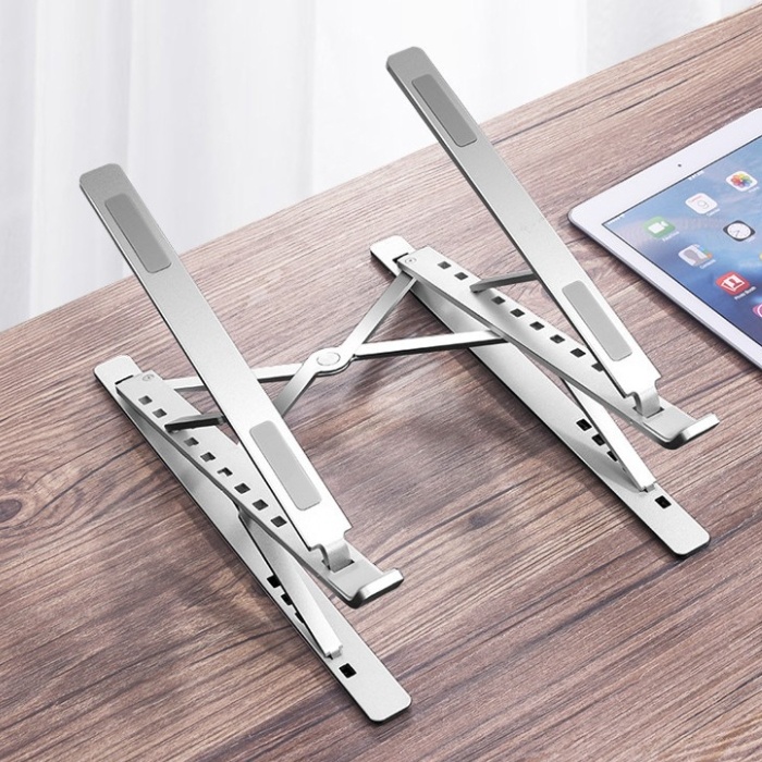 Dual 6+9 Grades Adjustable Length Angle Monitor Riser Notebook Laptop Stand