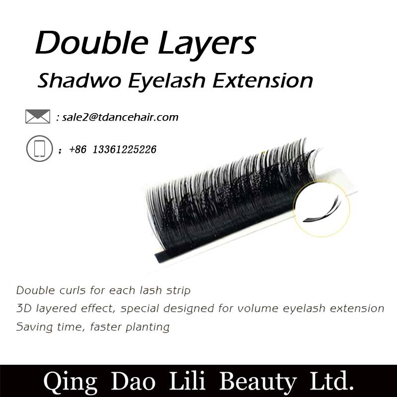 Lilibeauty New Double Layers Fanned Volume Eyelash Extension