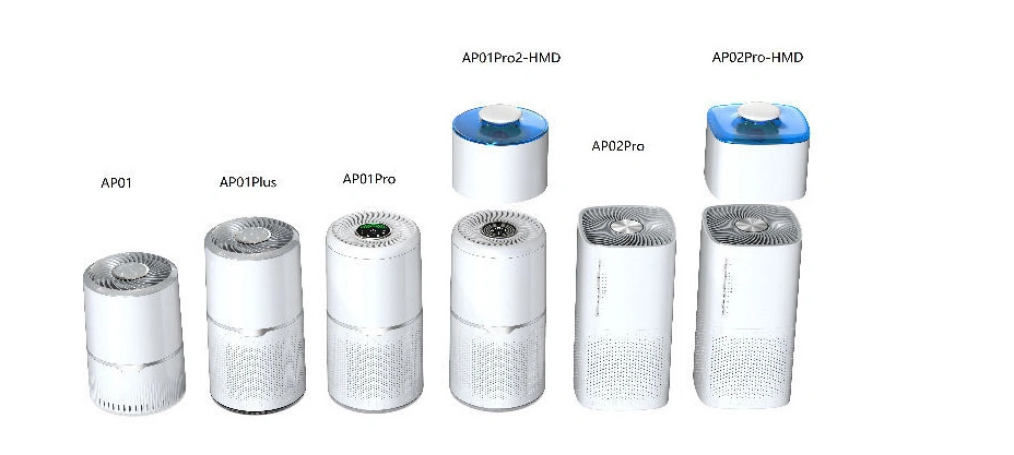 Ture HEPA H13 Activated Carbon Air Ionizer UV Light Air Purifier Smart Household Air Purifier