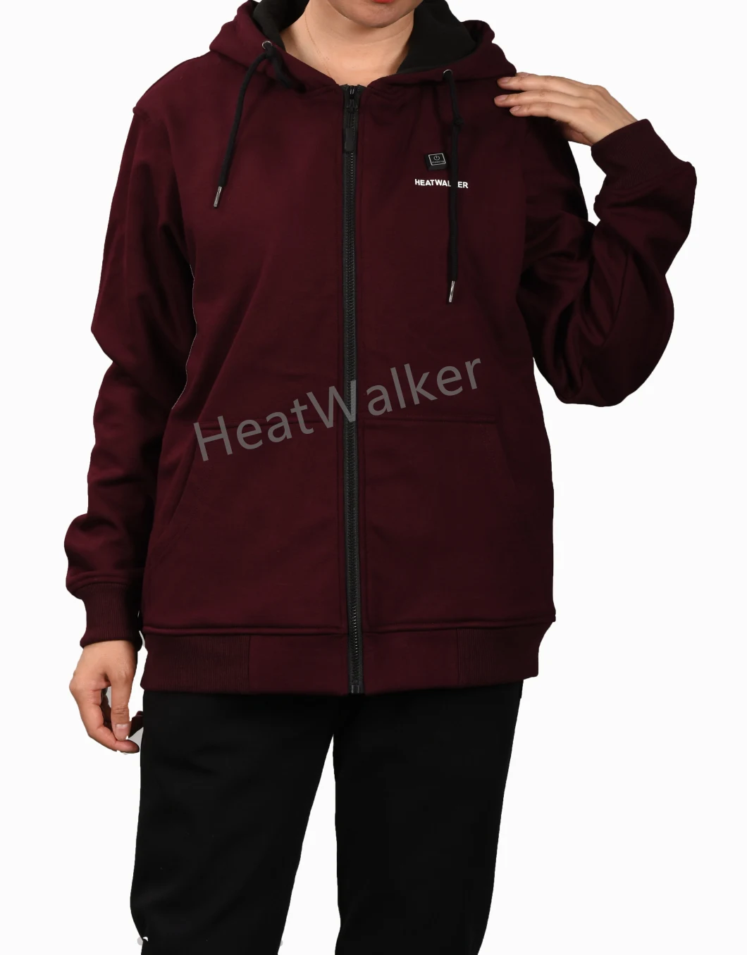 Winter Outdoor Body Warm Rechargeable Mobile Battery Heated Hoodie