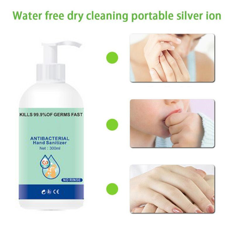 300ml Waterless Antibacterial Hand Wash Liquid Bulk Hand Sanitizer Gel