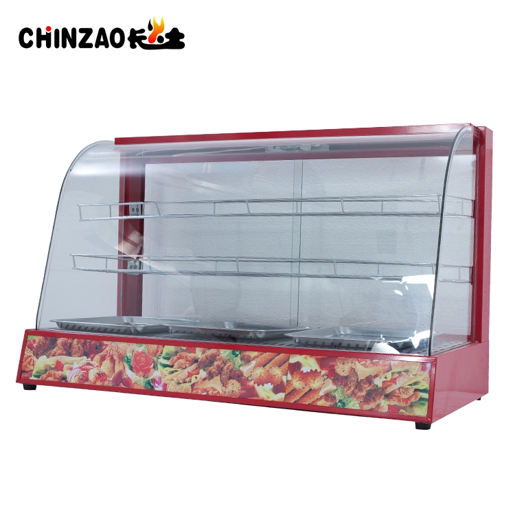 Large 3 Layers Countertop Commercial Hot Food Display Warmers