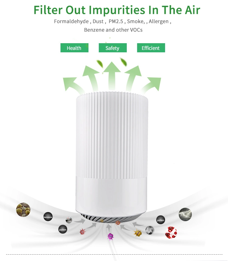 HEPA Activated Carbon Three in One Air Purifier Small Air Cleaner Newest Mini Air Purifier