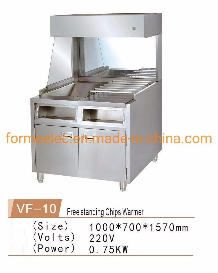 Potato Chips French Fries Chips Infrared Warmer Free Standing Chips Warmer