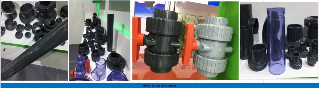 UPVC Plastic Reducer Coupling with DIN Standard Gray Color Fitting