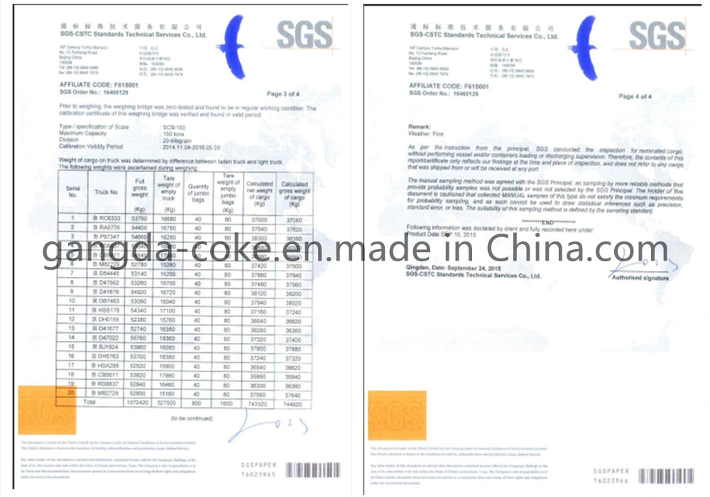 GPC Petroleum Coke Low Sulfur 0.05% Max Used as Carbon Additives