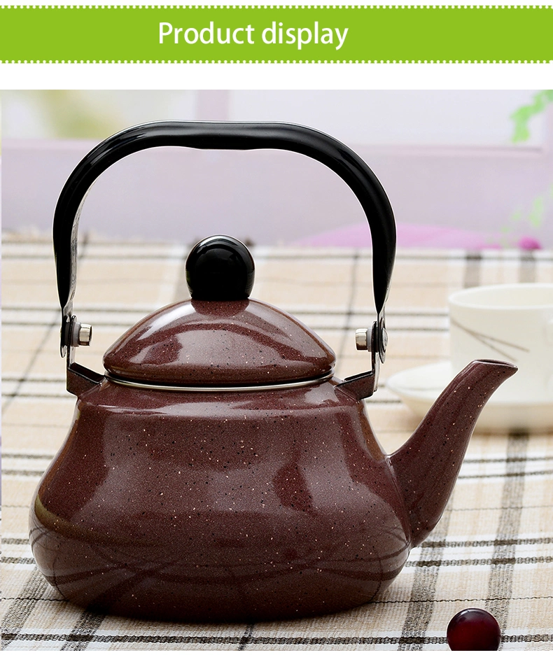 Vintage Tea Coffee Pot Kettle Enamel Coated Steel Colorable Enamel Teapot Jug