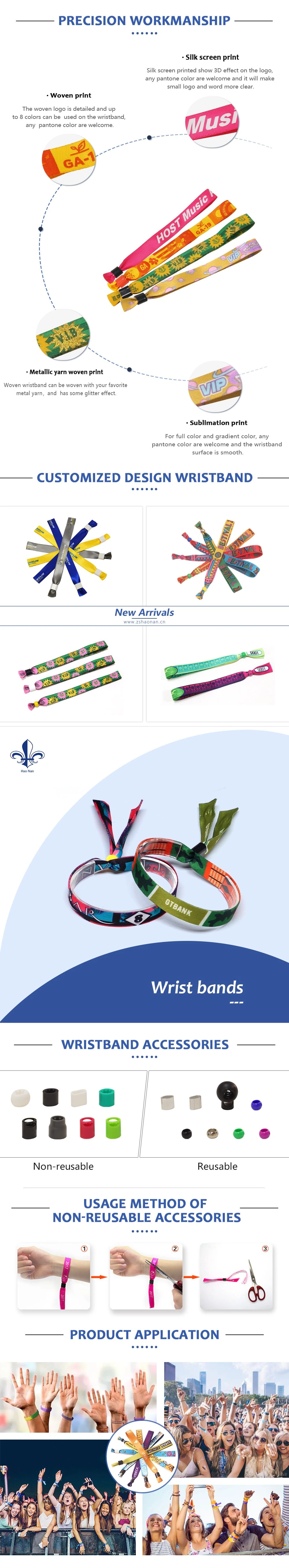 Wristband with Fabric Polyester Material
