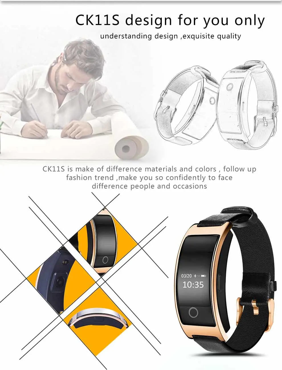 Ck11s Logistics Wearable Devices Sports Smart Phone Bluetooth GPS Wrist Gift Smart Watch