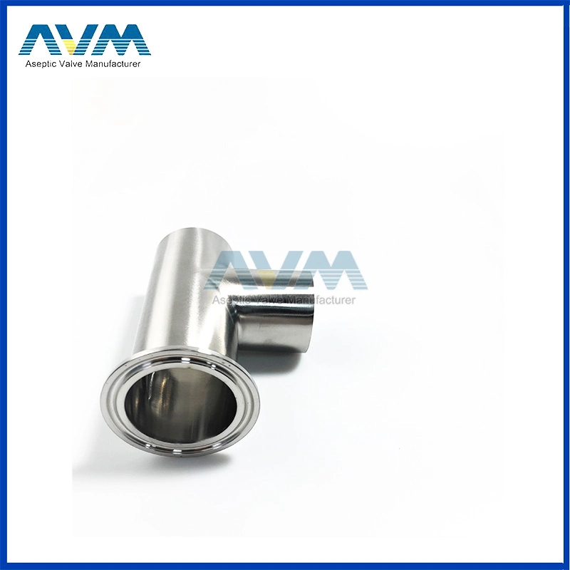 3A DIN Sanitary Reducer Reducing Tee with Clamp Ends