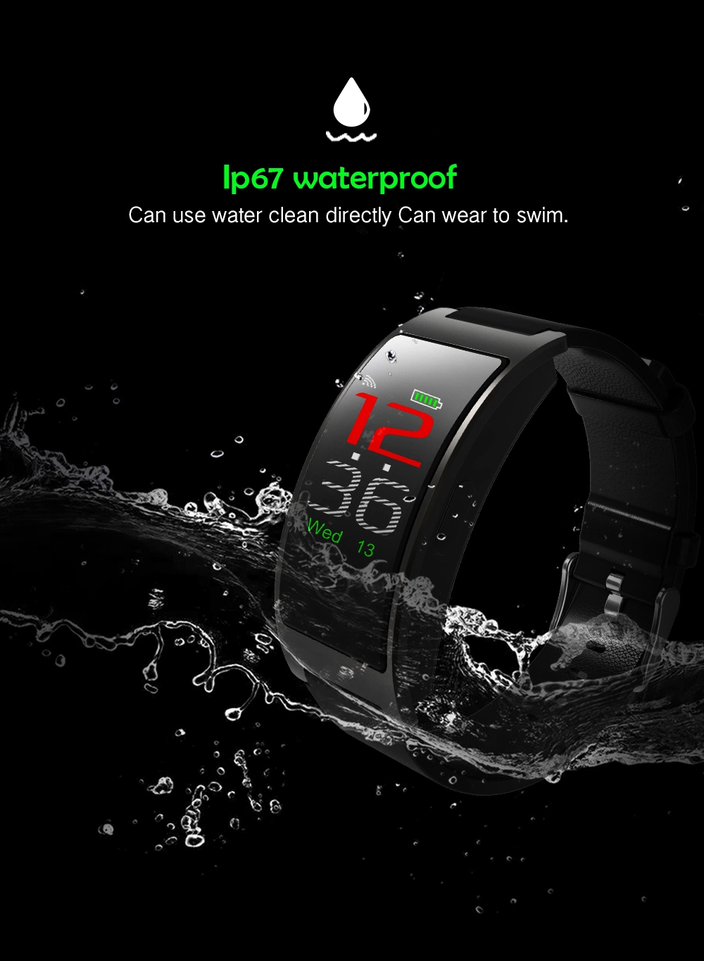 Ck11c Logistics Wearable Devices Sports Smart Phone Bluetooth GPS Wrist Gift Smart Watch