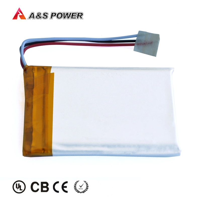 Hottest UL1642, IEC62133, Un38.3 3.7V 603450 1050mAh Lithium Polymer Battery for Wearable Devices