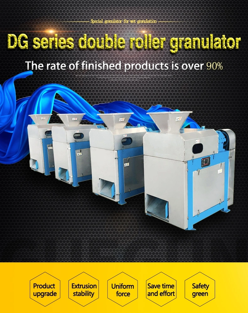 Low Energy Consumption Potassium Chloride Double Roller Granulator Without Any Additives