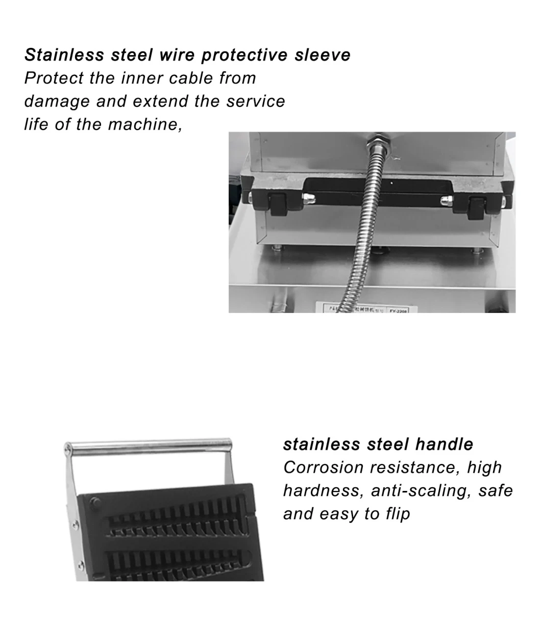 Electric Commercial Non Sticky Teflon Coating Stick Waffle Lolly Machine