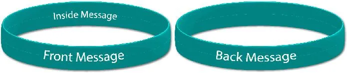 Promotion Embossed Text Silicone Wristband Eco-Friendly Material Cheap Customized Festival Wristbands