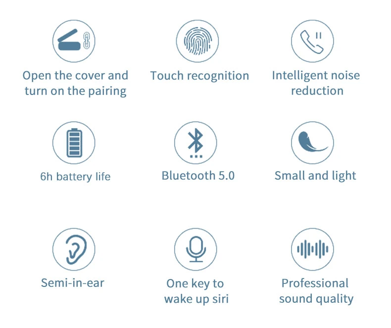 -30dB Noise Reduction Depth Active Nosie Reduction Tws Bluetooth Headset