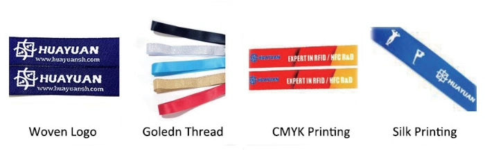 Custom Logo Polyester Material Fabric Woven RFID Wristband