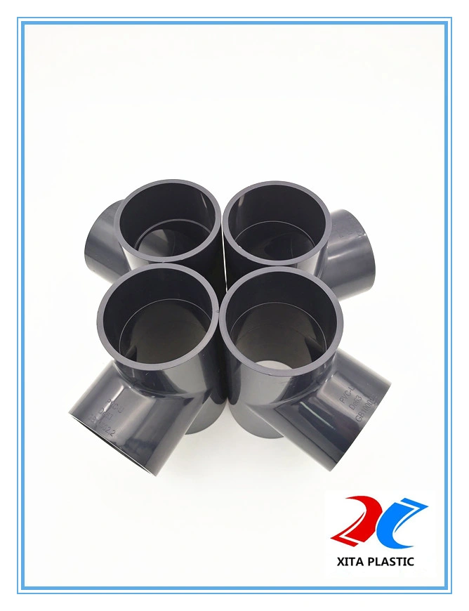 Pn16 PVC Reducer Tee with DIN Standard
