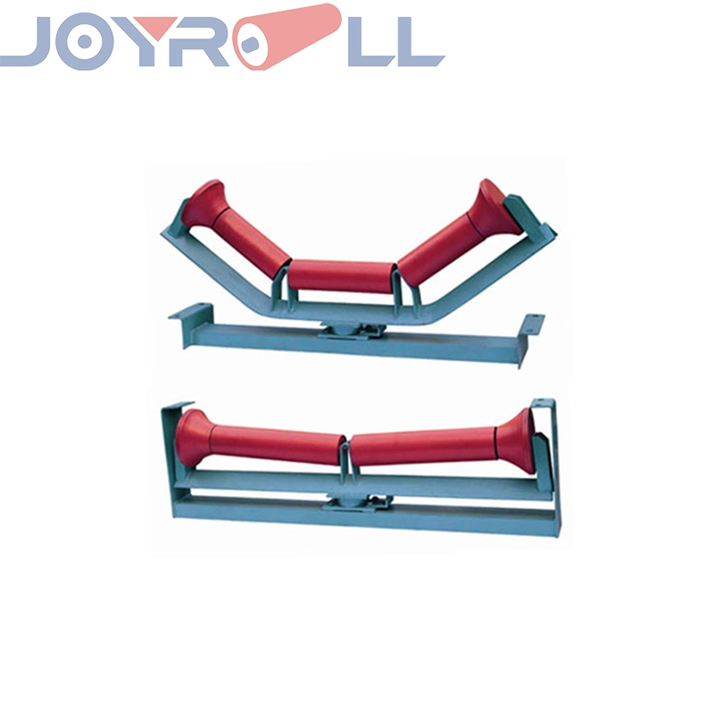 Low Friction Roller Set Upper Centering Idler Trough Double Friction Conveyor Roller