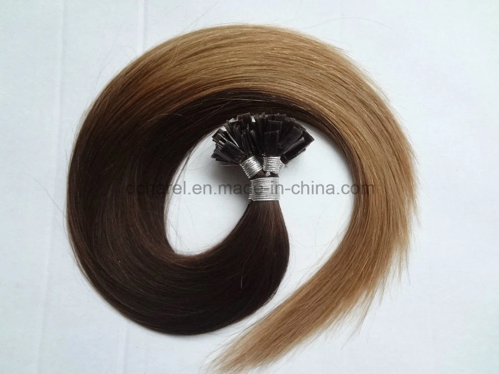 Ombre Keratin Remy Flat Tip Hair/Flat Tipped Fusion Hair Extensions