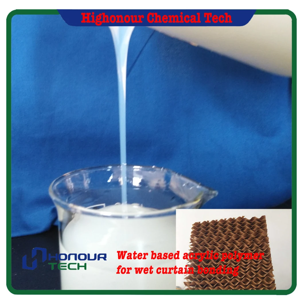 Self Cross Link Styrene Acrylic Polymer for Wet Curtain Bonding