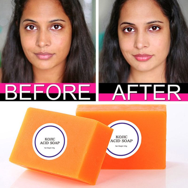 Kojic Acid & Papaya Soap Bleaching Skin Whitening Brightening Soap Smooth Face & Body for Black Skin