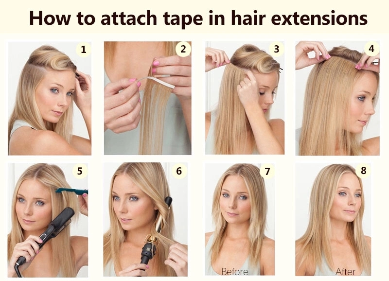 Cheap Wholesale Brazilian Keratin Remy Russian Cuticle Tape Hair Extension