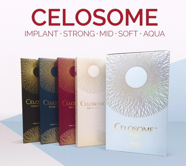 CE Approved Celosome 1.1ml Anti Aging Acid Hyaluronic Dermal Filler, Acid Hyaluronic Injection with 0.3% Lido