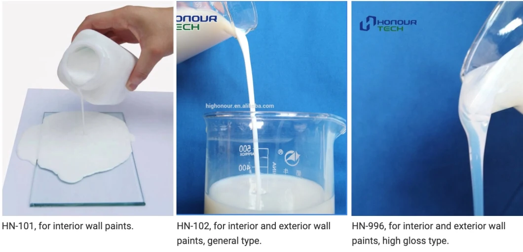 Waterborne Styrene Acrylic Polymer Emulsion for General Wall Paint Material