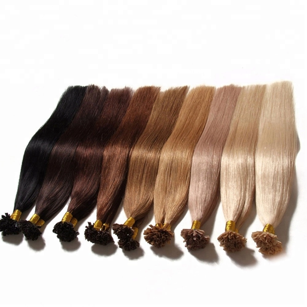 Virgin Hair Keratin U Tip Ponytail Hair Extension Human Hair Russian/Mongolian Remy Hair