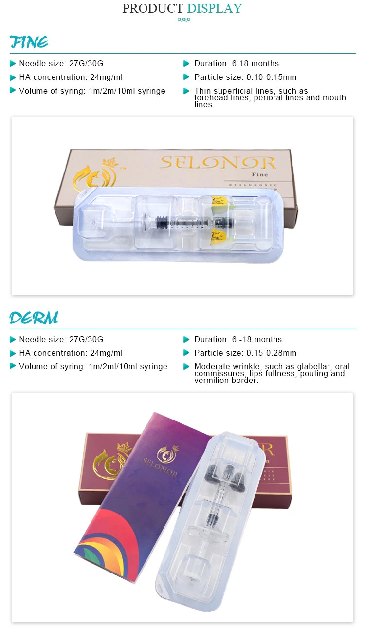 2ml Hyaluronic Acid Cross Linked/Korea Hyaluronic Acid Filler/Hyaluronic Acid Syringe