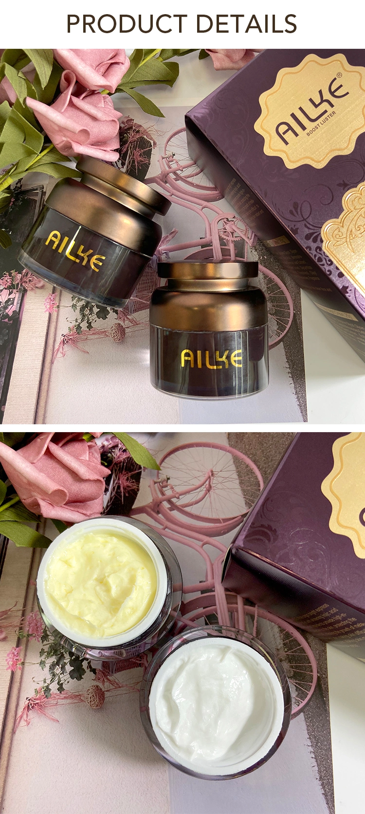 Ailke Arabic Face Kojic Acid Remove Dark Spots Skin Melanin Whitening Cream