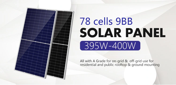 High Efficiency Half Cell Solar Panel Mono 360W 370W 380W 390W Half Panel Half Cell