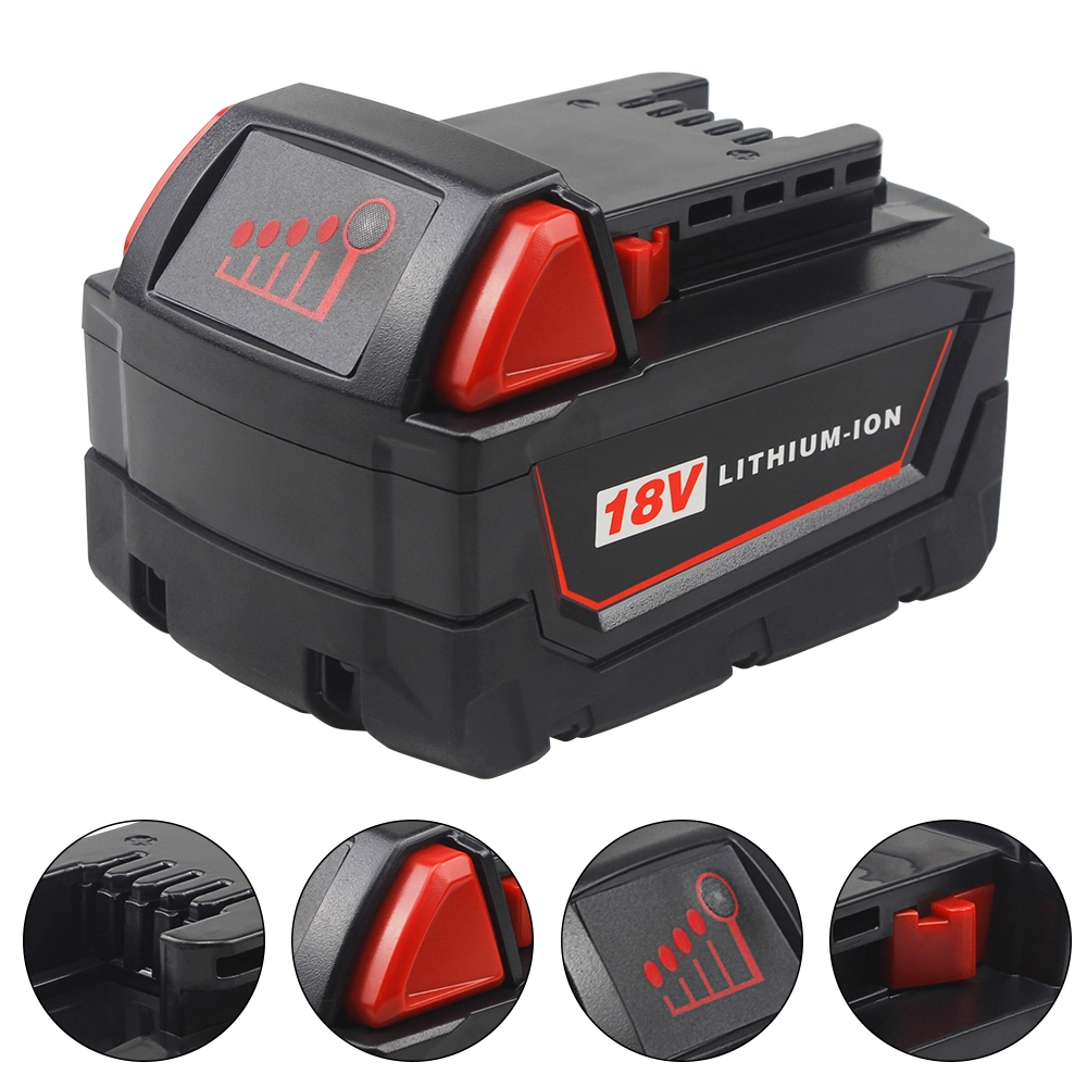 M18 18V 5.0ah Replacement Battery Compatible with Milwaukee M18 18V 9000mAh M18b 48-11-1820 48-11-1850 48-11-1828 48-11-10 Lithium-Ion Battery Cordless