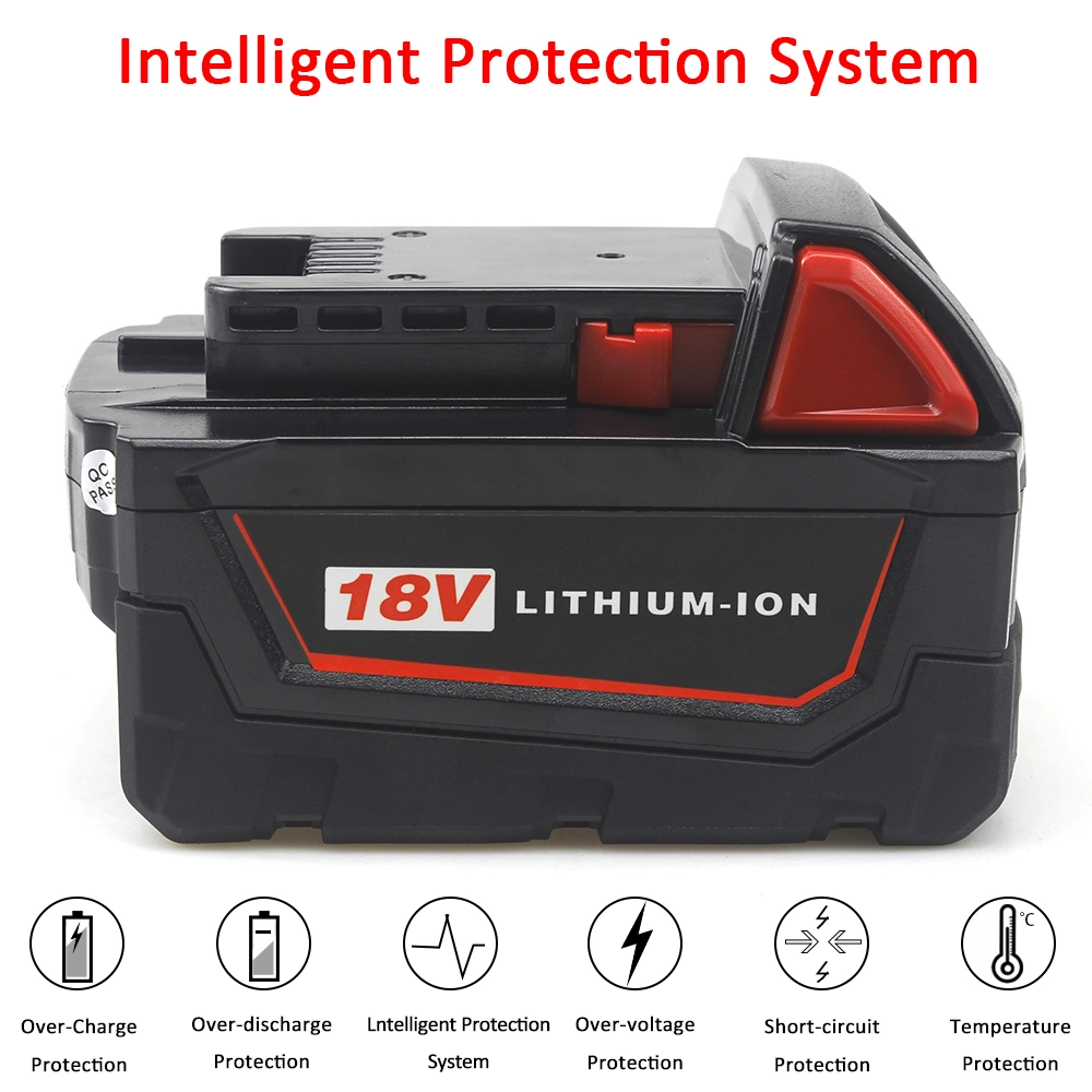 M18 18V 5.0ah Replacement Battery Compatible with Milwaukee M18 18V 9000mAh M18b 48-11-1820 48-11-1850 48-11-1828 48-11-10 Lithium-Ion Battery Cordless