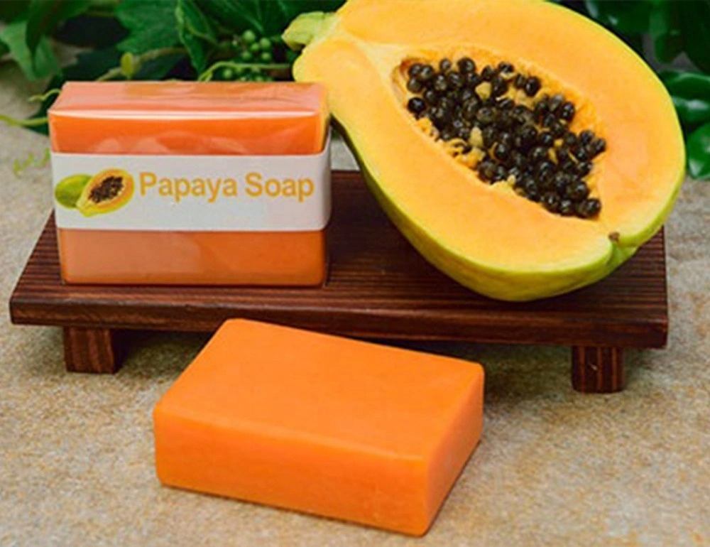 Private Label Body Whitening Lightening Skin Silka Papaya Soap with Kojic Acid