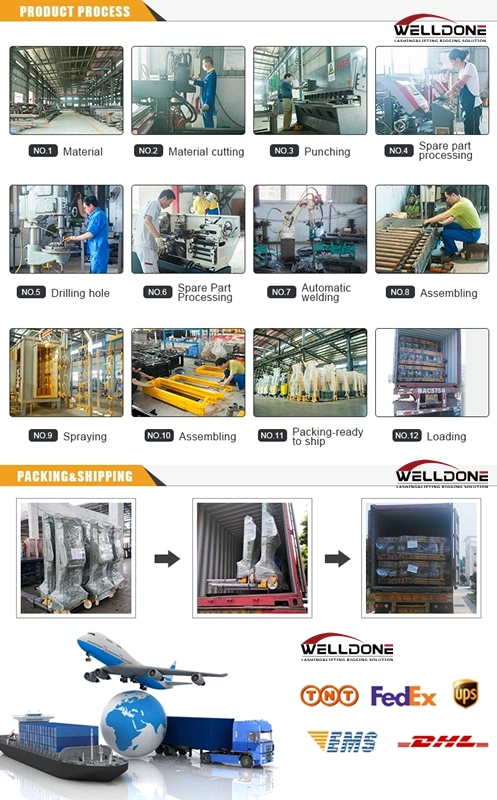 Kad 1000kg Hand Forklift Manual U-Steel Hydraulic Stacker Price