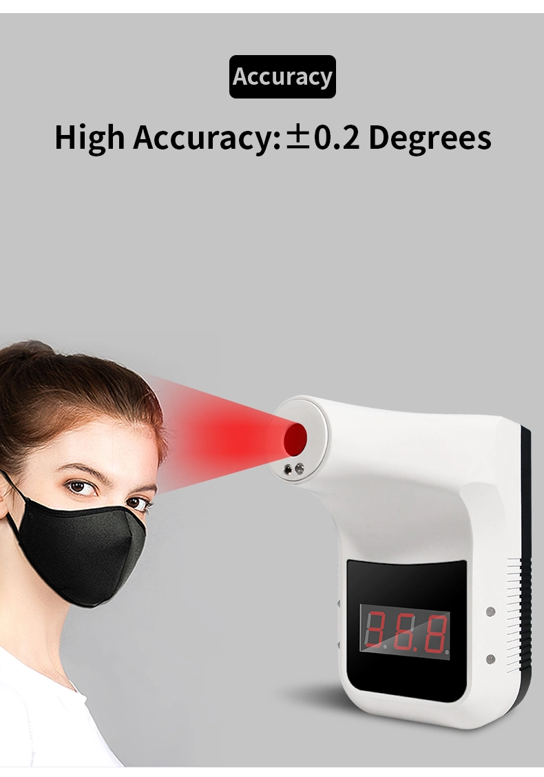 K3 Automatic Infrared Thermometer Non Contact Infrared Thermometer Wall Mounted PRO Non Contact Digital Infrared Thermometer Non Contact Infra Red Thermometer