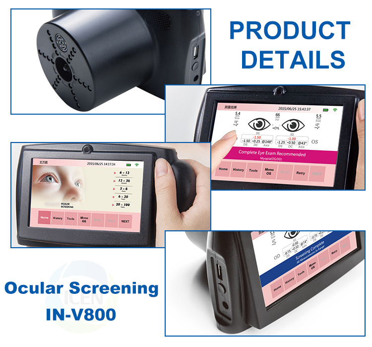 IN-V800 Spot Handheld Auto Refractometer Vision Screener